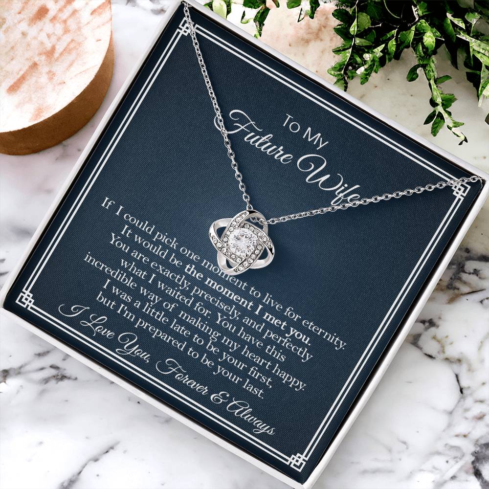 To My Future Wife Necklace Sentimental Gift For Future Wife Birthday Gift Anniversary Gift Love Knot Necklace