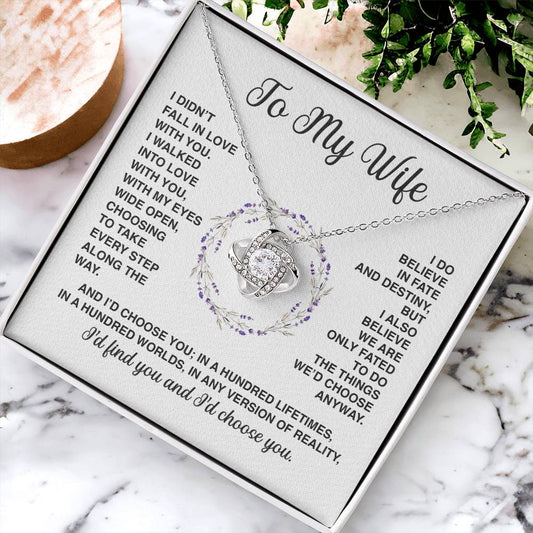 Delivery By Mother's Day Wf031   Gift Fo Love Knot Necklace
