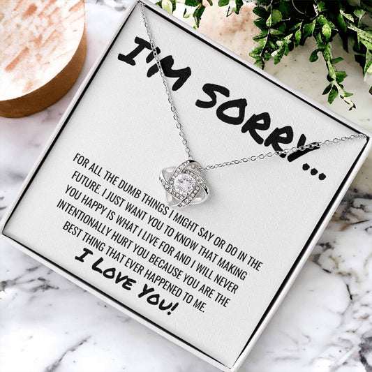 Best Thing That Happened To Me Necklace Love Knot Necklace