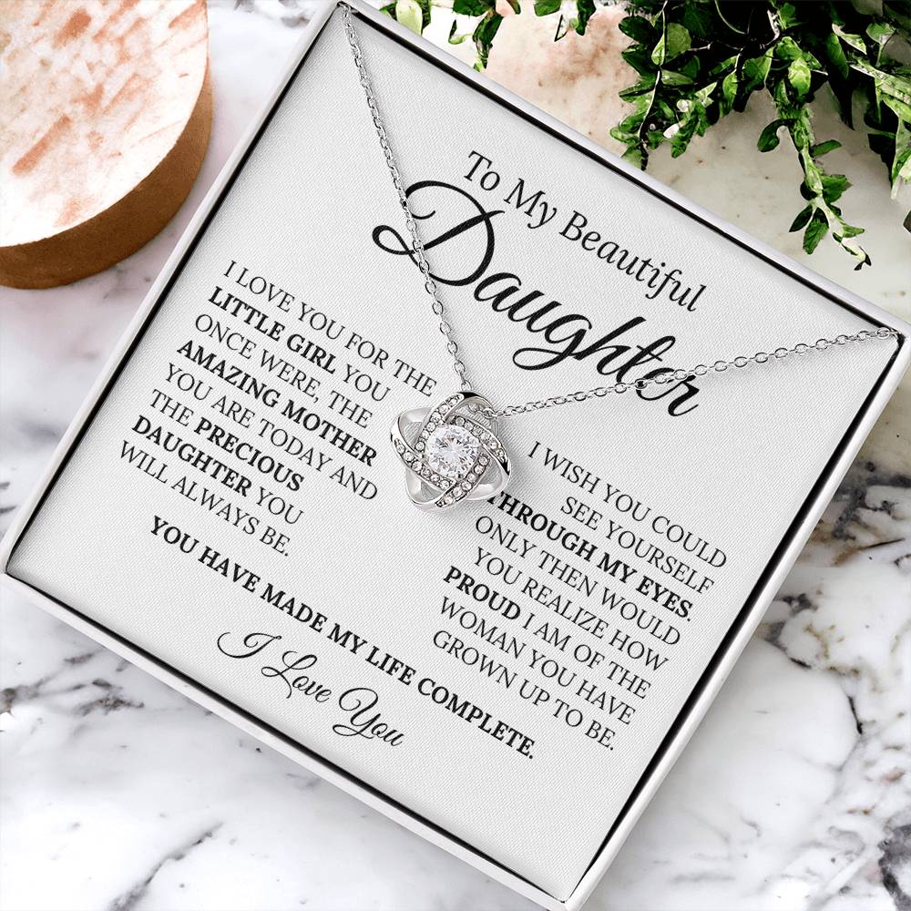 Heartfelt Mother's Day Gift For Daughter Love Knot Necklace