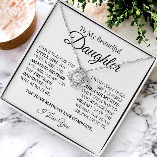 Heartfelt Mother's Day Gift For Daughter Love Knot Necklace
