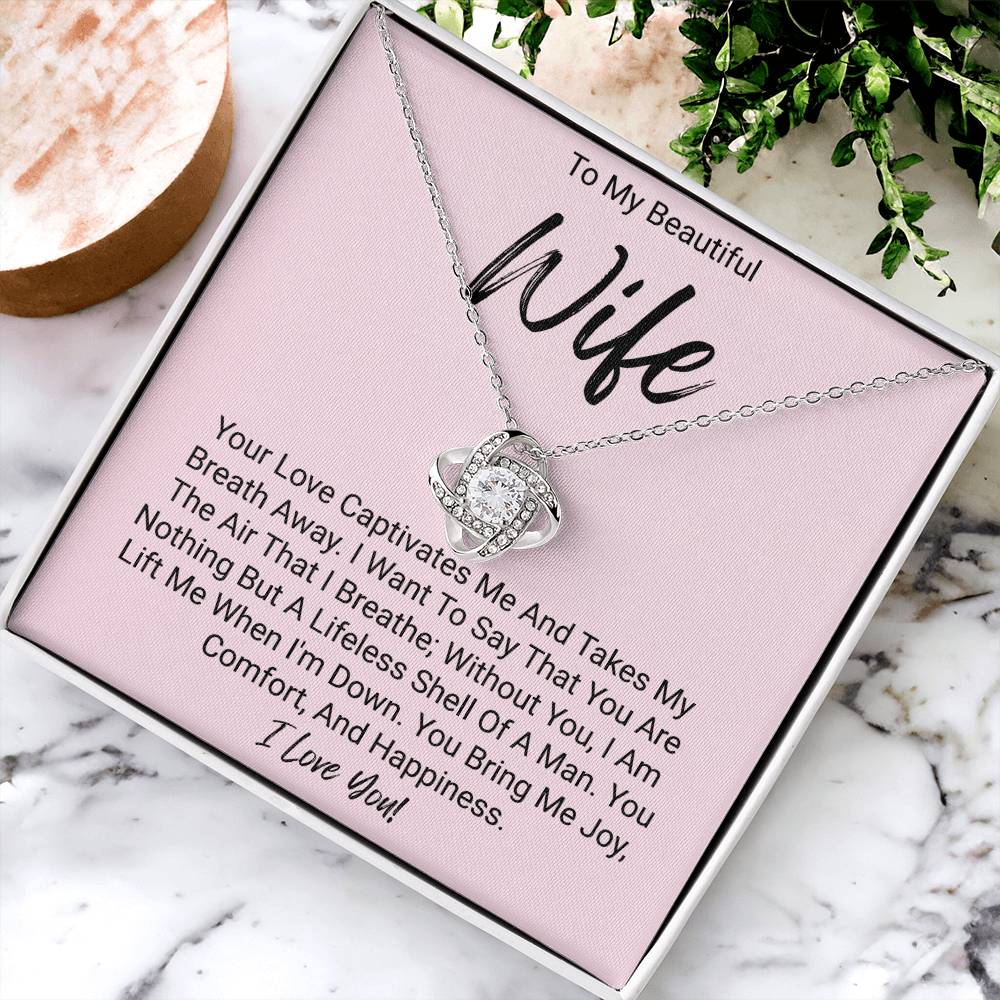 My Beautiful Wife - Love Knot Necklace Love Knot Necklace