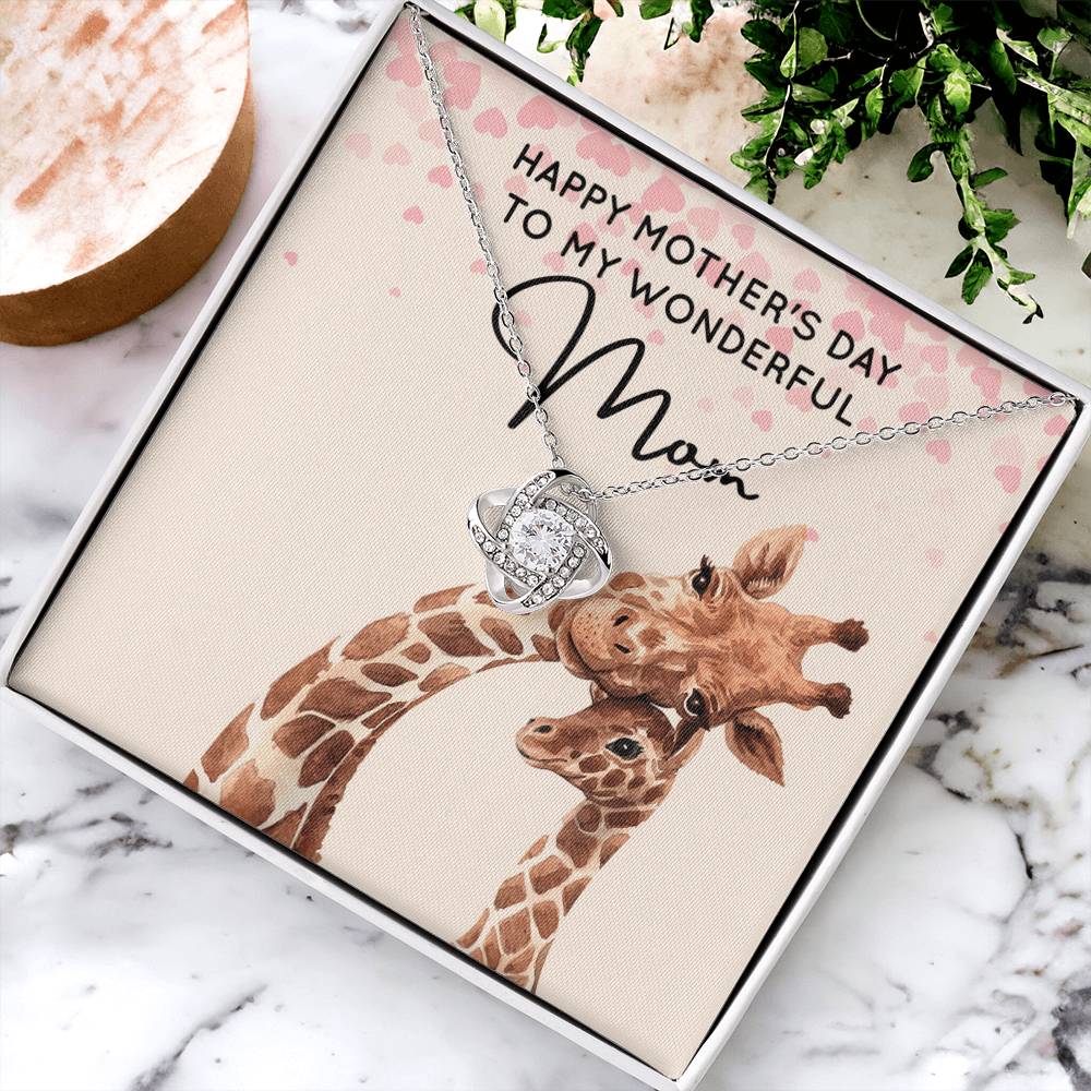 My Wonderful Mom - Love Knot Necklace Love Knot Necklace