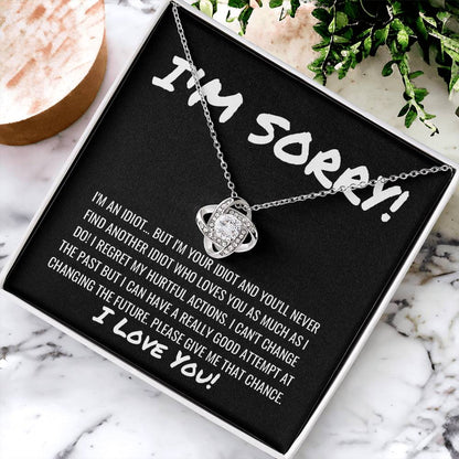 Sorry Apology Necklace 11 Love Knot Necklace