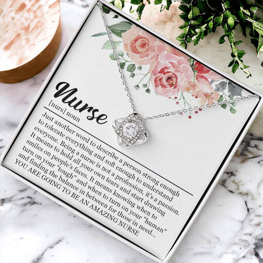 Graduation Gift For Nurse Nursing Graduation Gift Necklace New Nurse Gift For Graduation Nursing Studen Love Knot Necklace