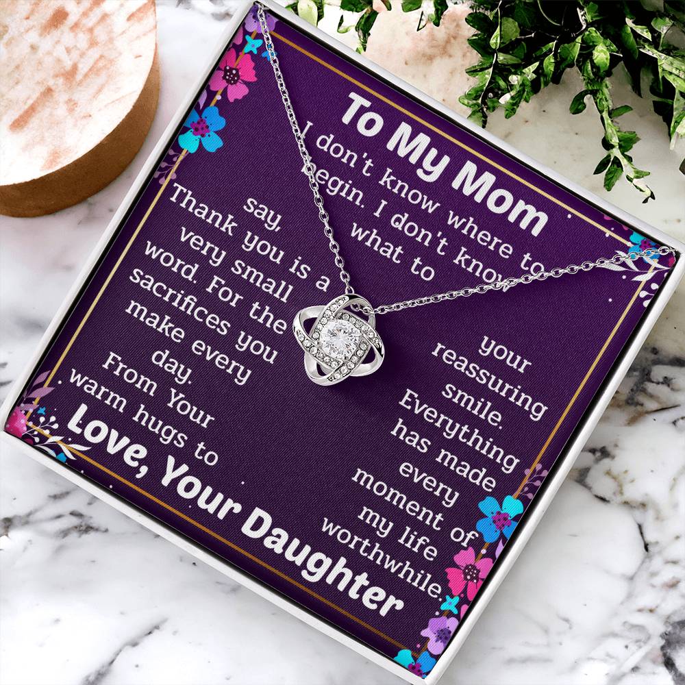 The Unique Necklace Gift For Love Love Knot Necklace