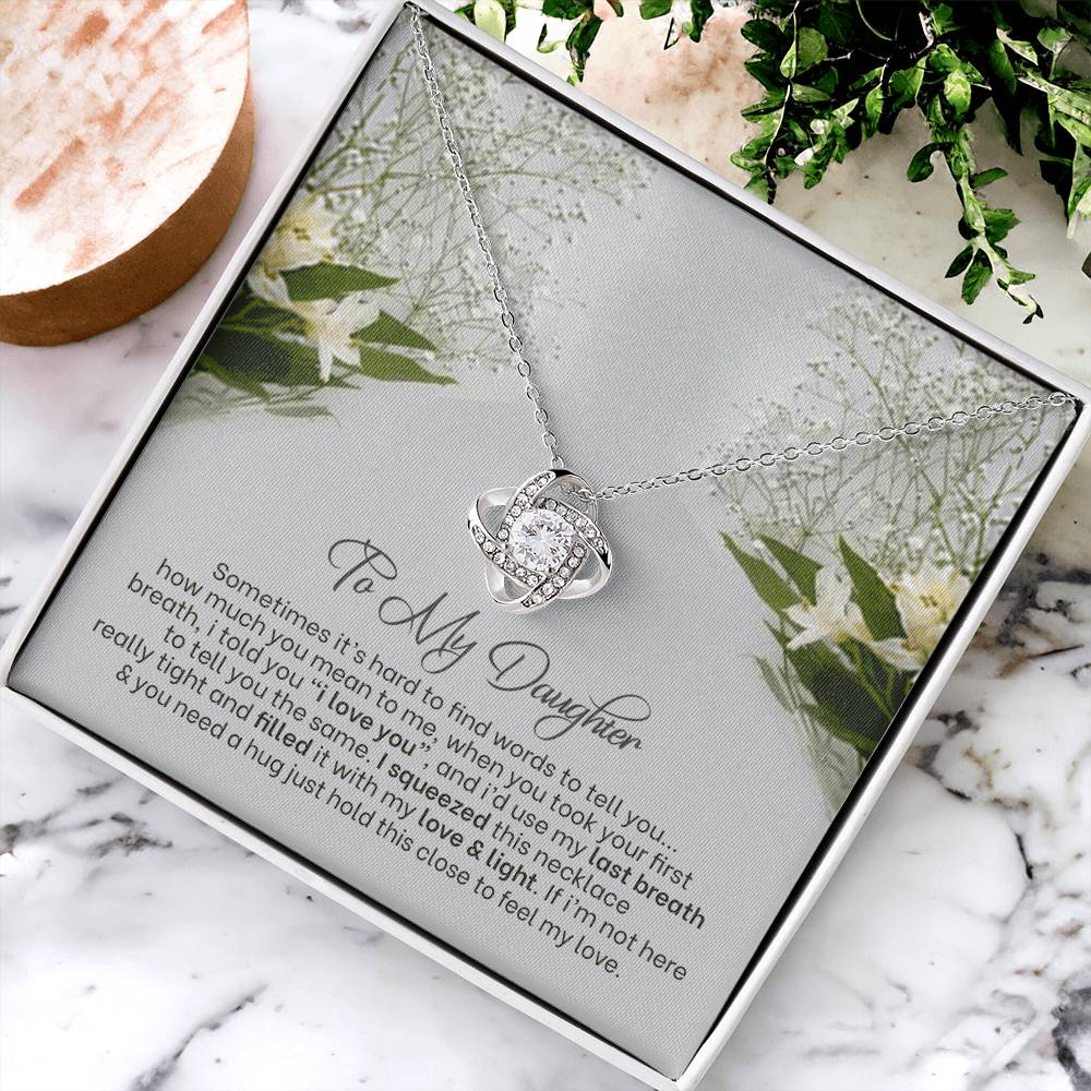 Love Knot Necklace For Daughter Almost Gone Love Knot Necklace