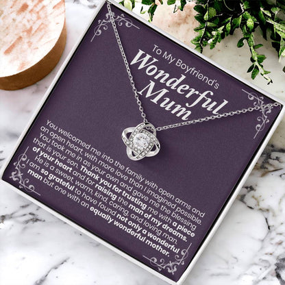 To My Boyfriend's Wonderful Mum - The Love Knot Necklace 1 Love Knot Necklace