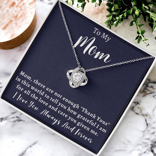 Mother's Day Or Just To Say I Love  Love Knot Necklace