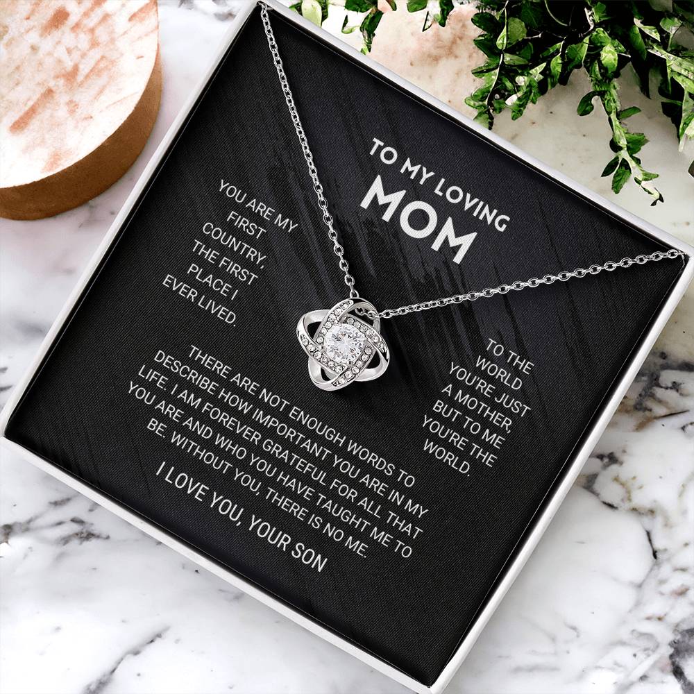 Mom - You're The Wo Love Knot Necklace