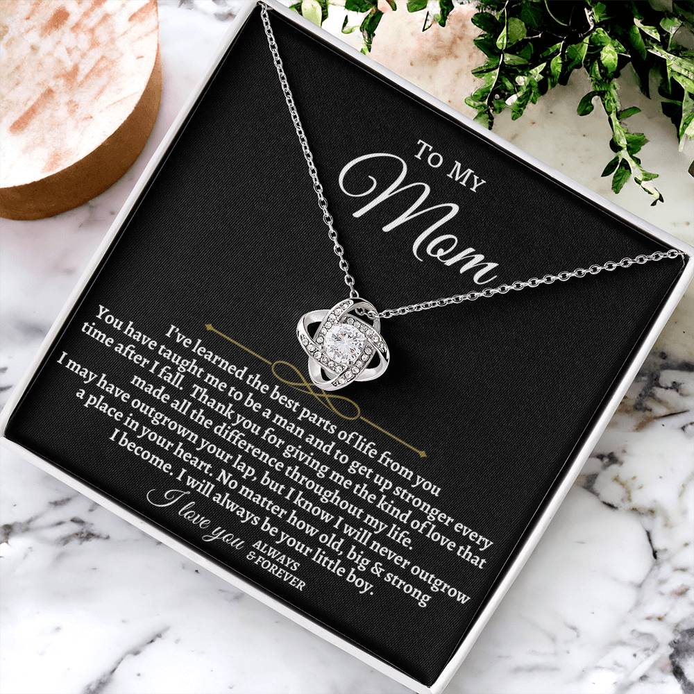 To My Mom Necklace Mom Gift From Daughter Son Mother's Day Gift Anniversary Gift Love Knot Necklace