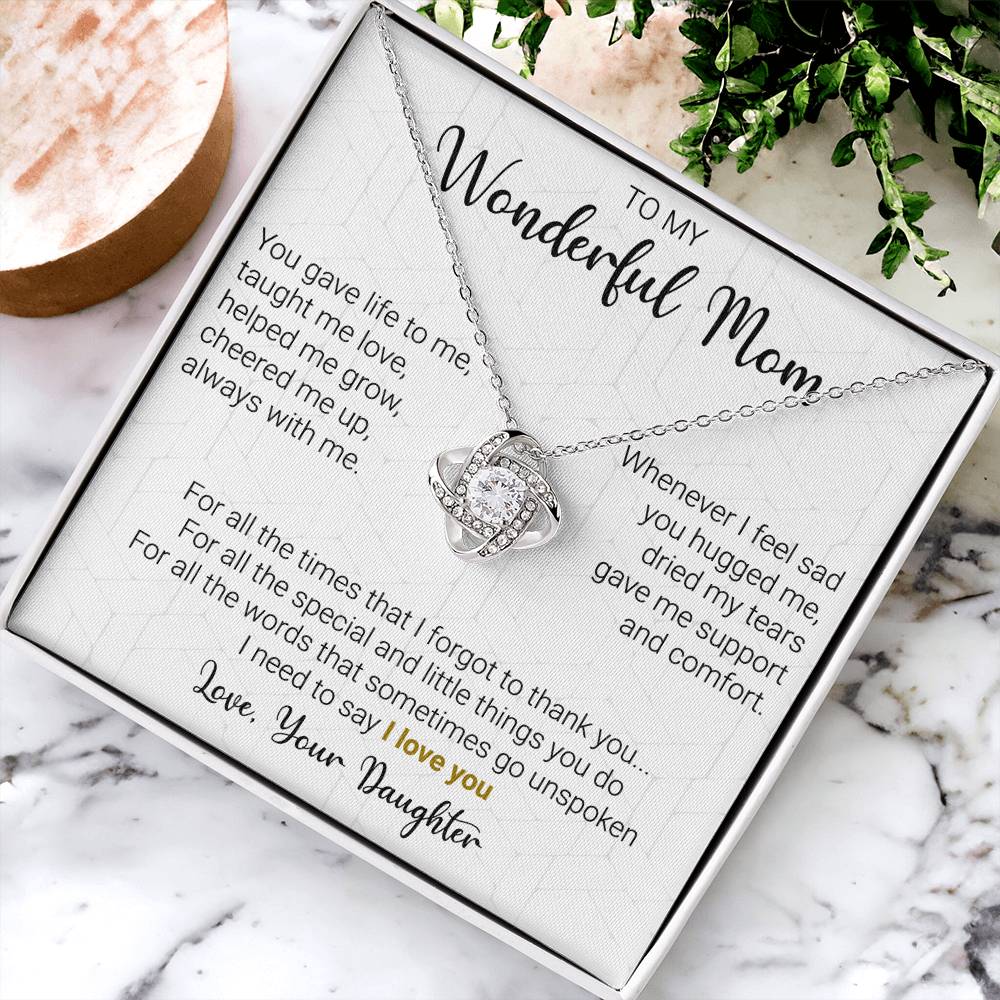 Gift For Mom - Little Things - Love Knot Love Knot Necklace