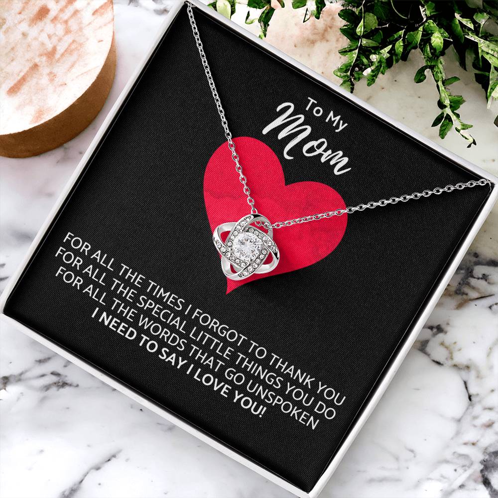 Premium Mother's Day Necklace Customize Gift For Your Loving Mom! ?? 1 Love Knot Necklace