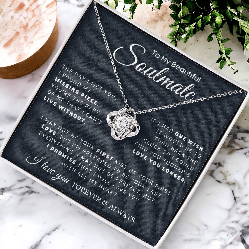 Soulmate - My Missing Pi Love Knot Necklace
