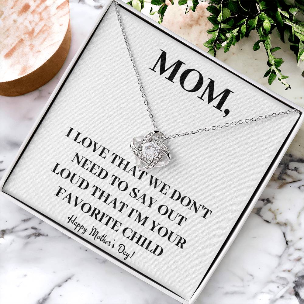 Happy Mother's Day - Beautiful Ne Love Knot Necklace
