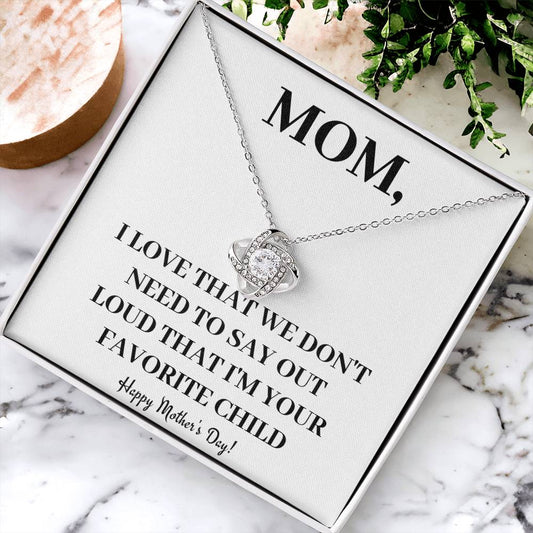 Happy Mother's Day - Beautiful Ne Love Knot Necklace