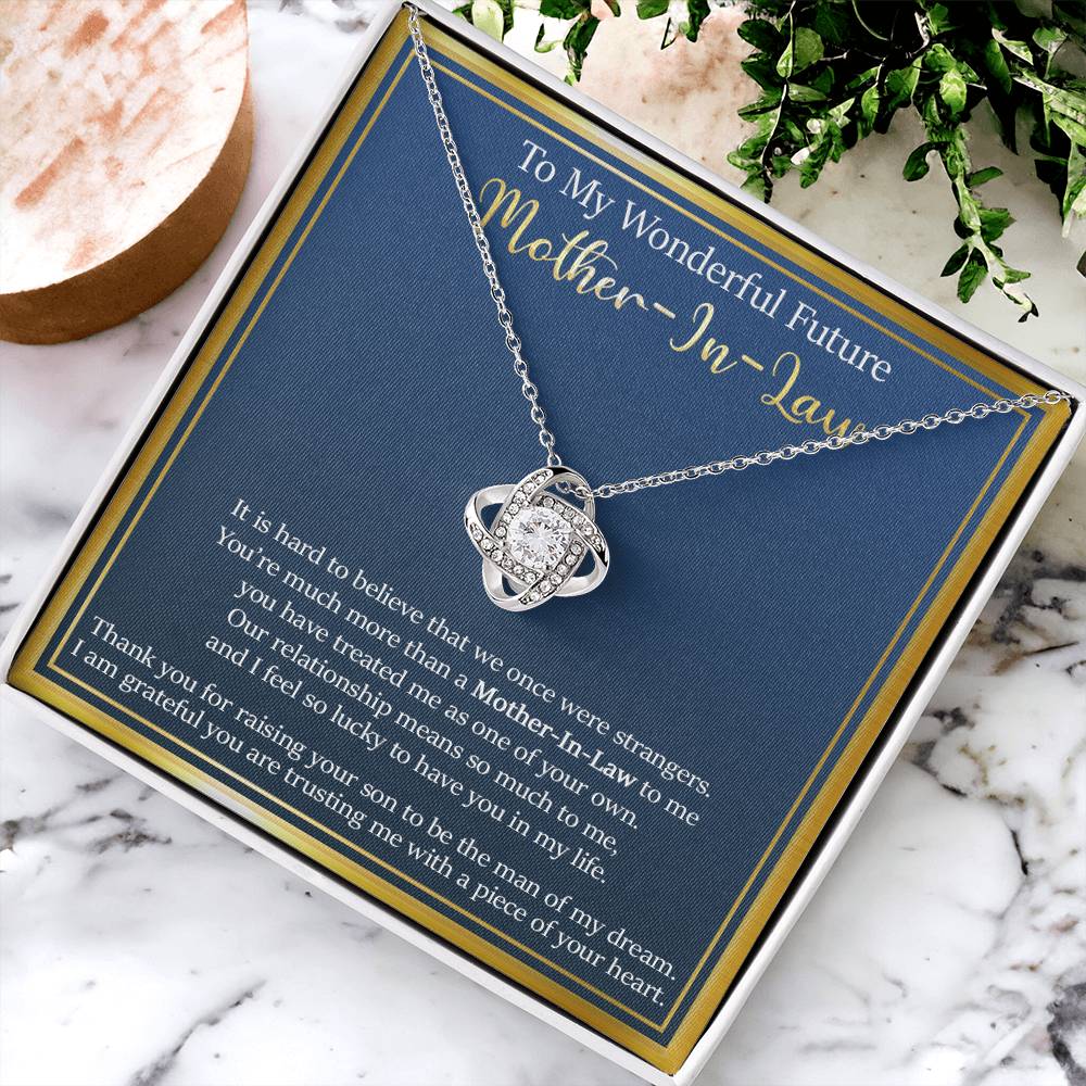 Gift For Future Mother-In-Law - So Lucky - Love Knot Love Knot Necklace