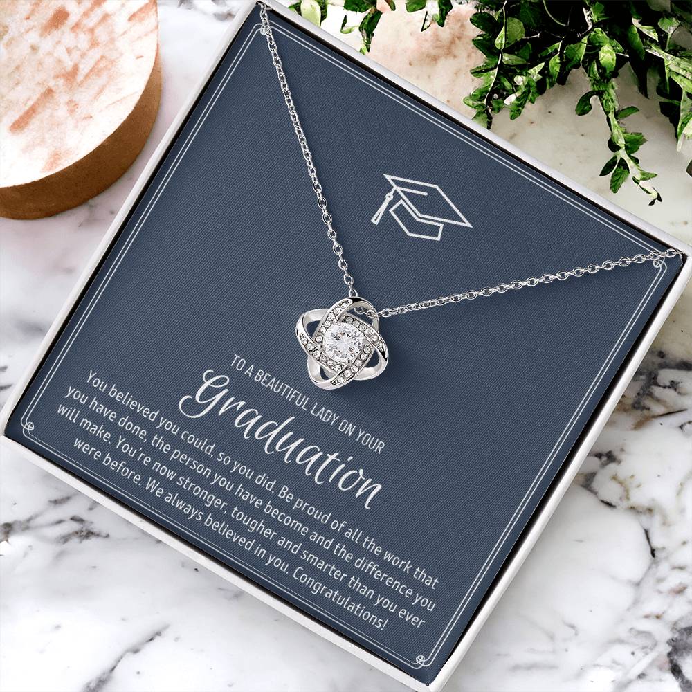 Graduation Gift For Granddaughter Graduation Gift For Goddaughter Graduation Gift For Niece Graduation Gift For Daughter Jewelry Love Knot Necklace