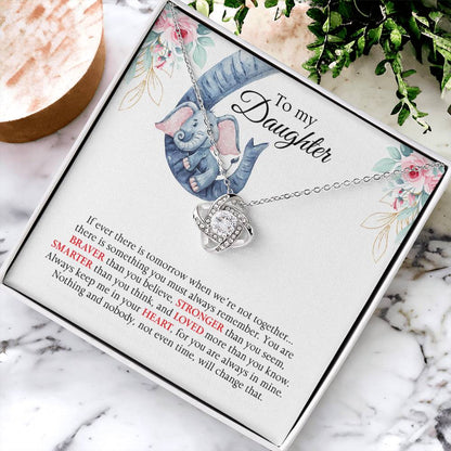 Almost Gone Love Knot Necklace For Daughter Love Knot Necklace