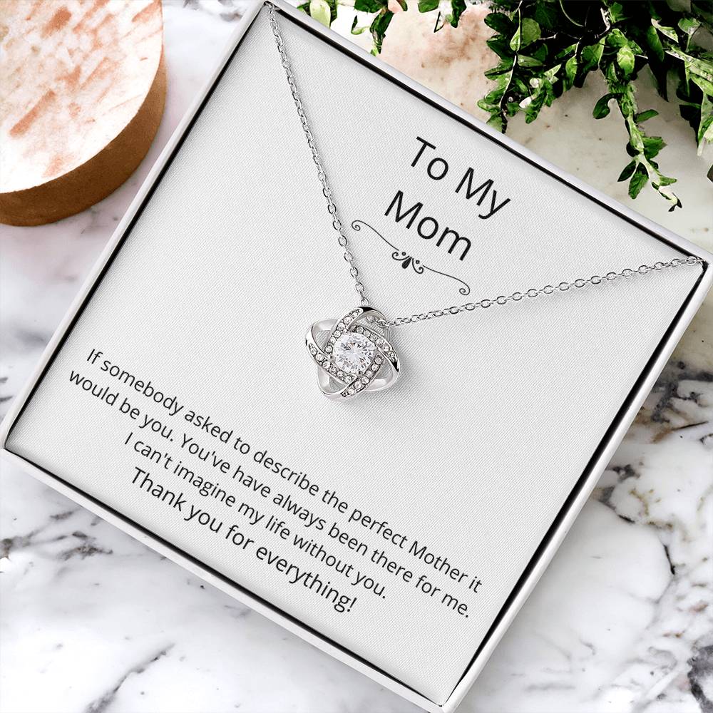 To My Mom Love Knot Necklace 02 Love Knot Necklace