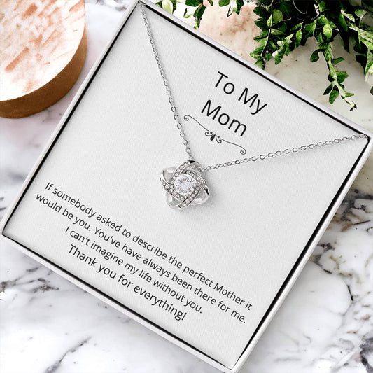 To My Mom Love Knot Necklace 02 Love Knot Necklace