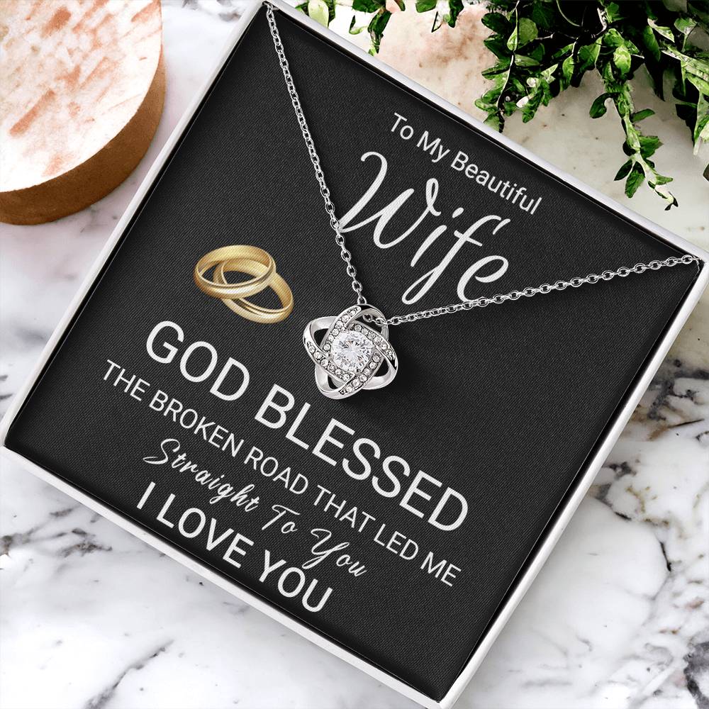 Christian Gift For Wife - Love Knot Necklace Love Knot Necklace
