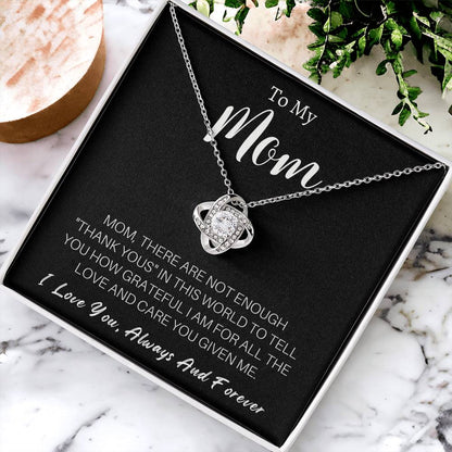 Mother's Day Happy Birthday Or Just To Say I Love You Mom Love Knott Necklace - 20 Love Knot Necklace