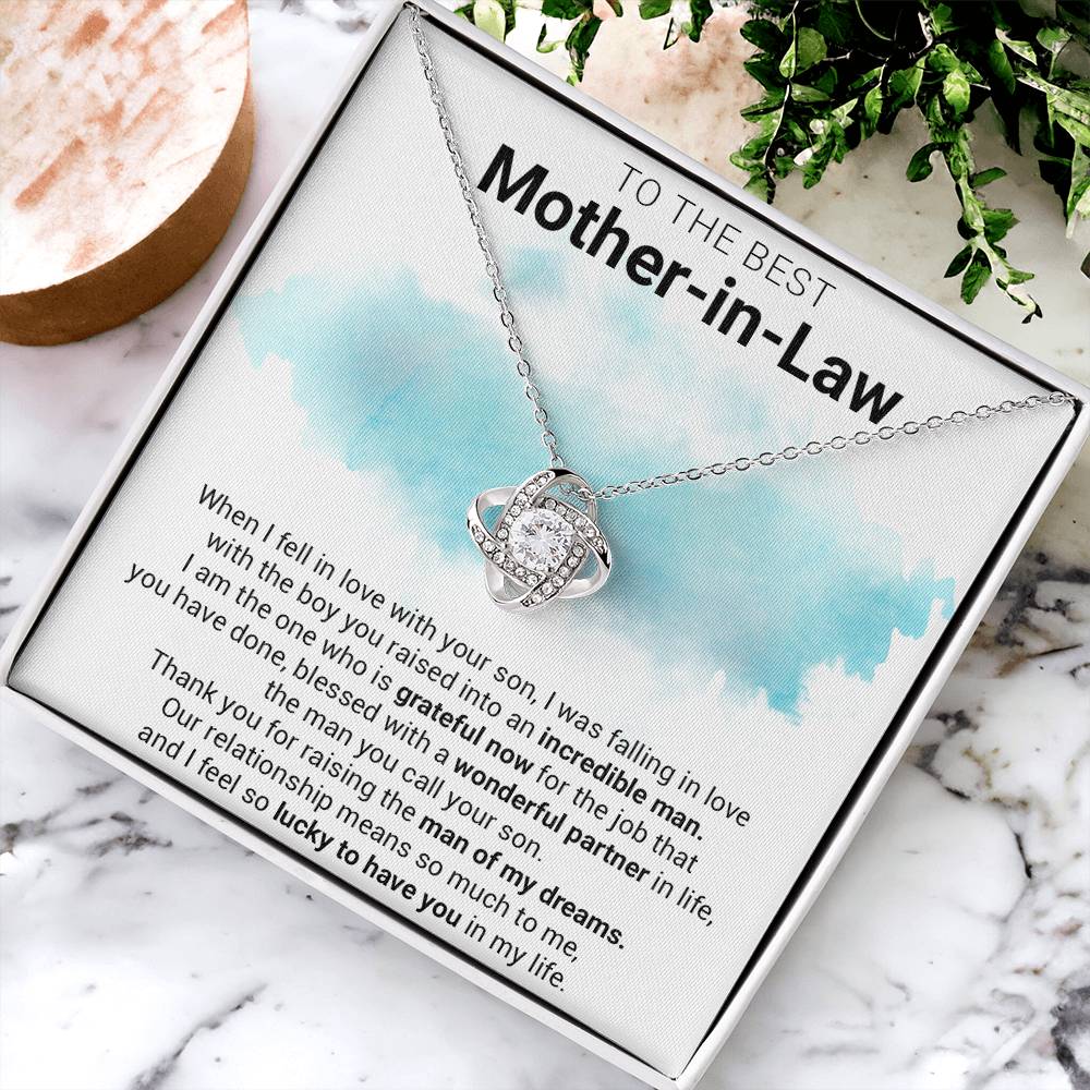 Gift For Mother-In-Law - The Job You Have Done - Love Knot Love Knot Necklace