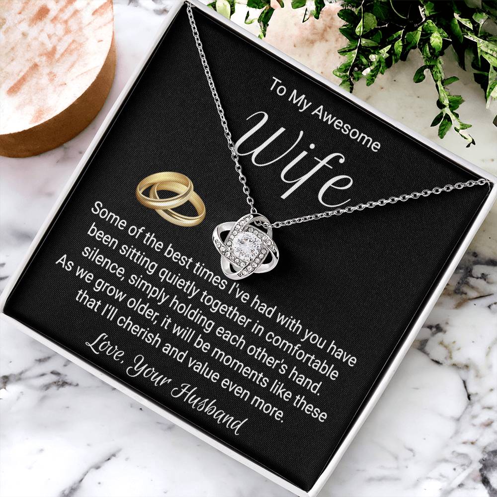 Necklace For Wife From Husband - Love Knot Love Knot Necklace