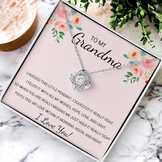 Grandma Necklace Gifts For Grandma From Granddaughter Or Grandson Mothers Day Gift Ideas For Grandma 1 Love Knot Necklace