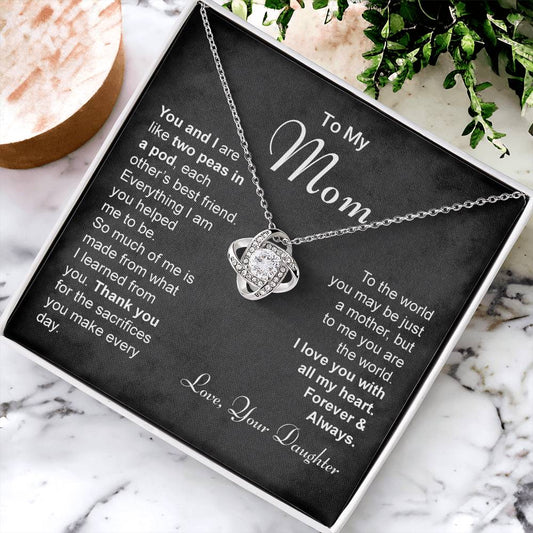 To My Mom The Love Knot Necklace Love Knot Necklace