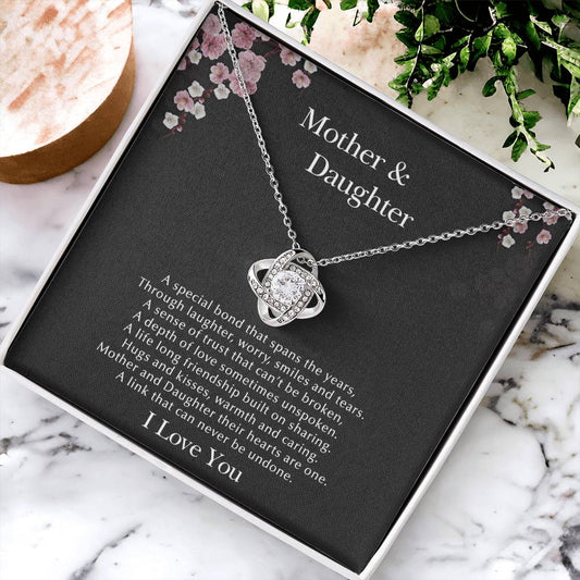 Mother & Daughte Love Knot Necklace