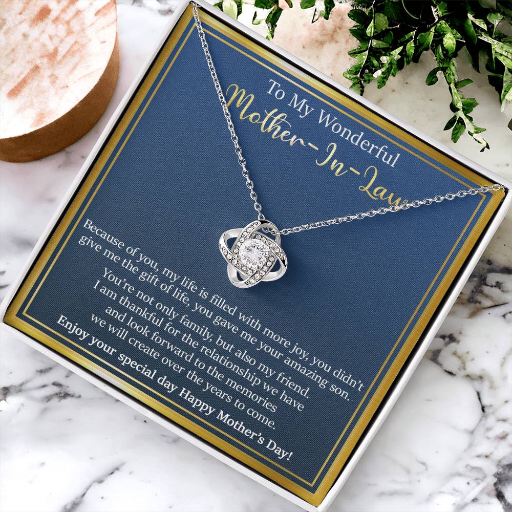 Gift For Mother-In-Law - The Memories - Love Knot Love Knot Necklace
