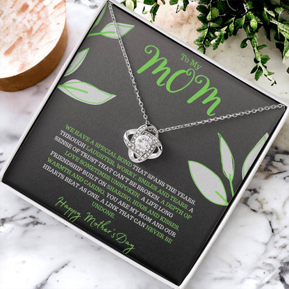 Mother's Day Beautiful Love Knot Necklace With Card Box Love Knot Necklace