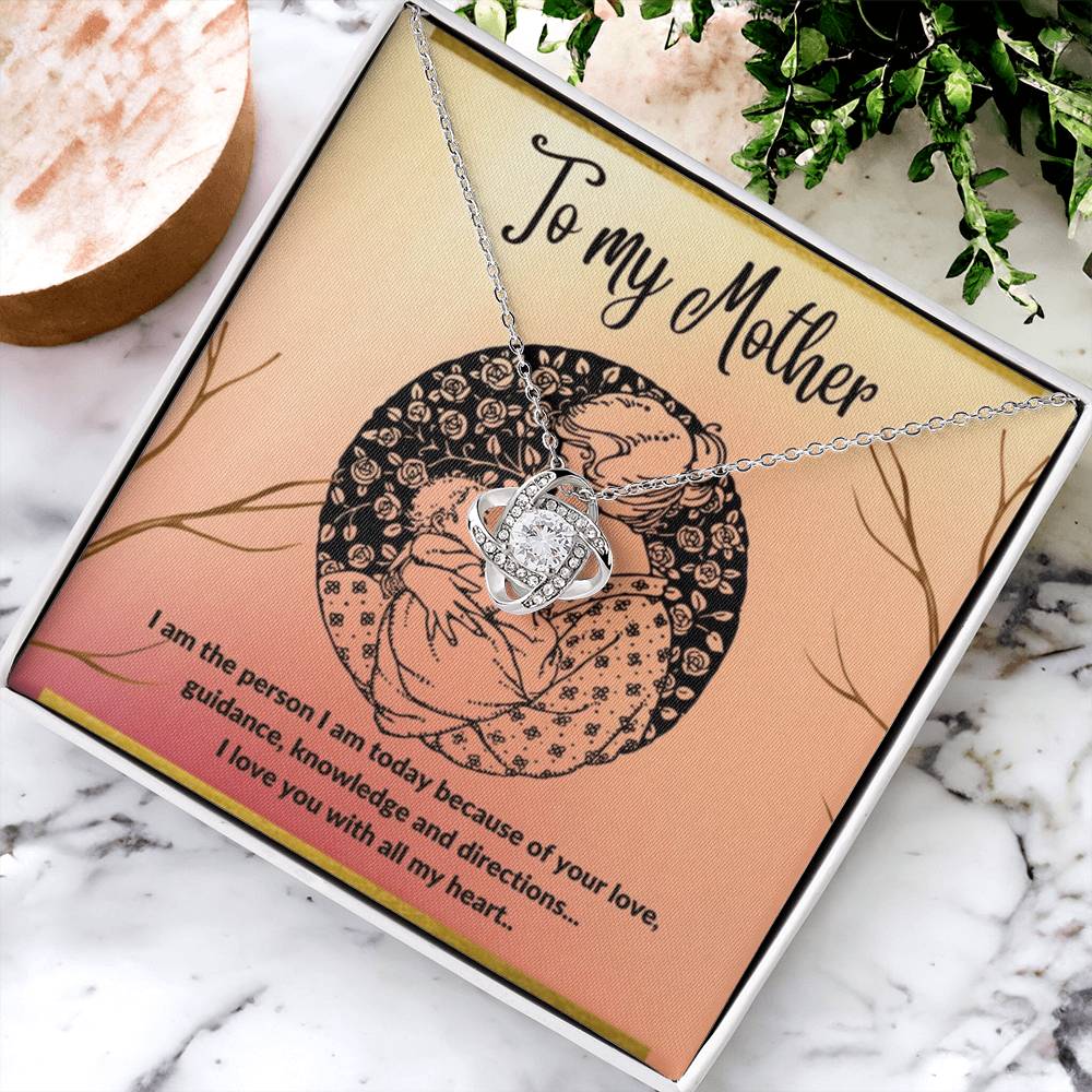 To My Mother - I Love You With All My He Love Knot Necklace