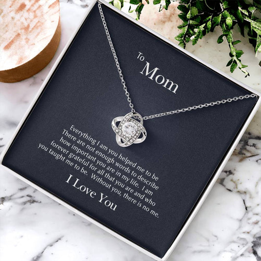 Forever Grateful Love Knot Necklace