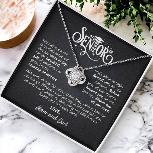 Graduation Gift For Senior 2022 Graduation Gift For Daughter From Mom And Dad Class Of 2022 Hight School College Grad Love Knot Necklace