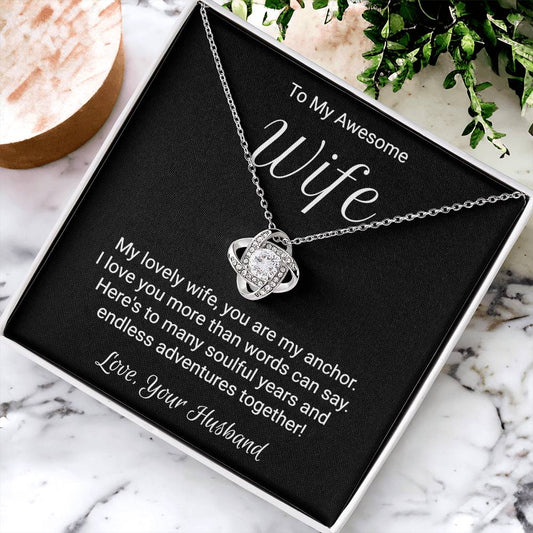 Unique Gift For Wife Love Knot Necklace