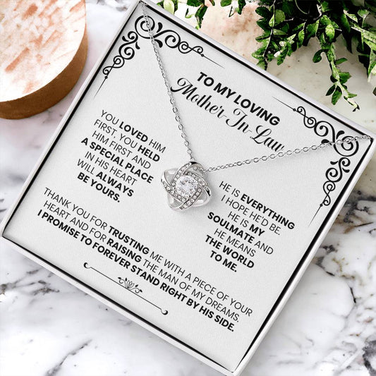 Loving Mother-In-Law - The Love Knot Necklace Love Knot Necklace