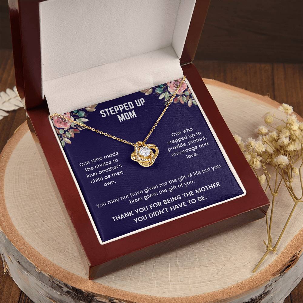 Stepped Up Mom - Love Knot Necklace
