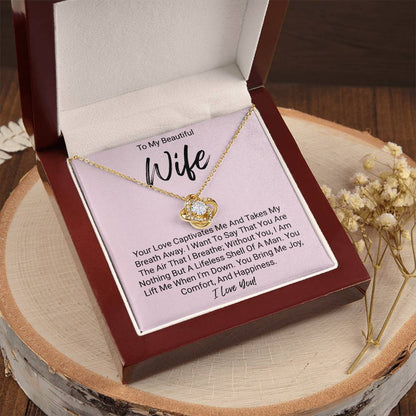 My Beautiful Wife - Love Knot Necklace Love Knot Necklace