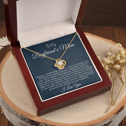 To My Boyfriends Mom Gift Gift For Boyfriend's Mom Boyfriend's Mom Birthday Mom Of Boyfriend Gift Mother's Day Gift For Boyfriend's Mom Love Knot Necklace