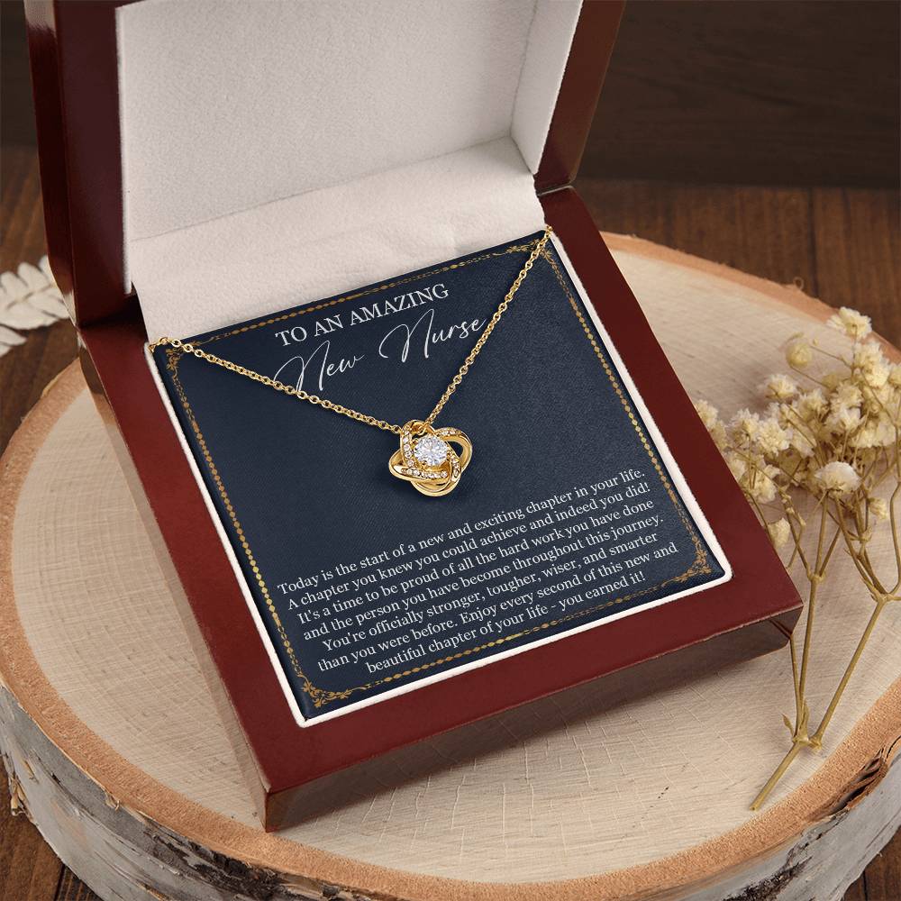 Graduation Gift Necklace For Her Nurse Graduation Gift Graduation Gift For Nurse Class O Love Knot Necklace