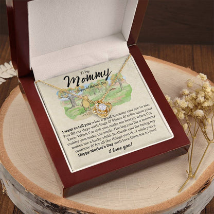 Mothers Day Gifts From Baby 1St Time Mothers Day Gift Mothers Day Necklace Gifts First Time Mom Mothers Day Gift From Baby Love Knot Necklace