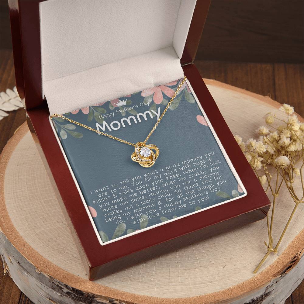 Mothers Day Gifts From Baby 1St Time Mothers Day Gift Mothers Day Necklace Gifts First Time Mom Mothers Day Gift From Baby - Love Knot Necklace