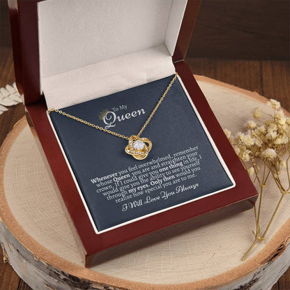 Granddaughter Gift From Grandparents Necklace For Granddaughter Love Knot Necklace
