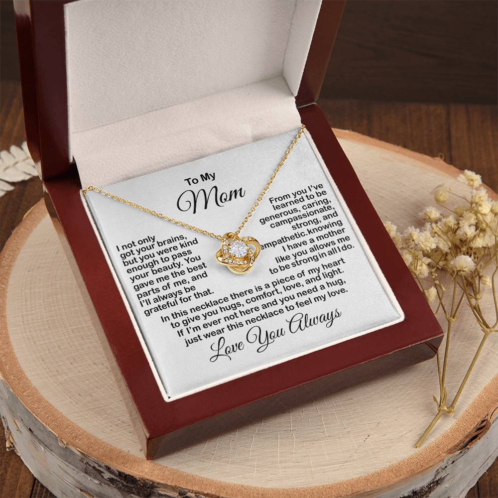 Gift For Mom From Daughter Son Mother's Day Gift For Mom Necklace For Mom Mother's Day Necklace For Mom From Daughter Son Kids Love Knot Necklace