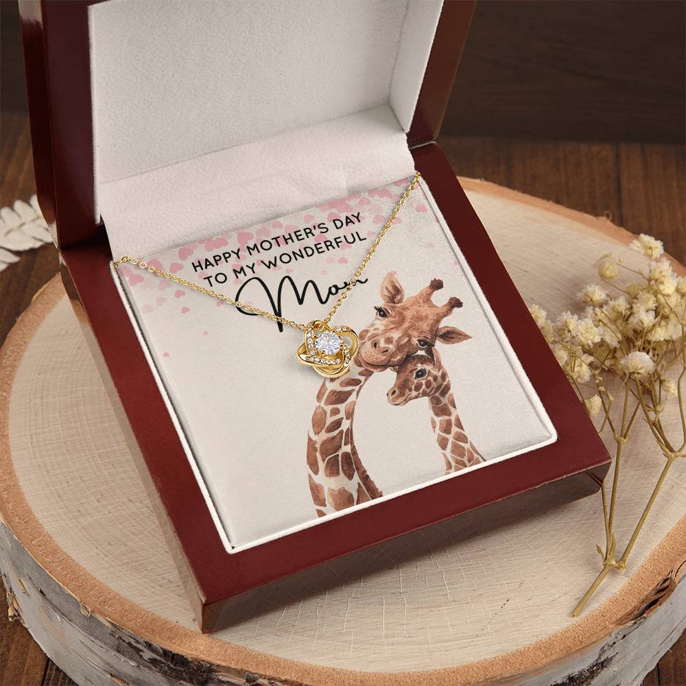 My Wonderful Mom - Love Knot Necklace Love Knot Necklace