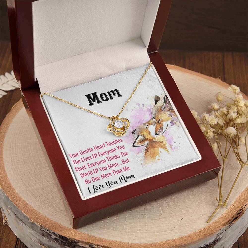 Mother's Day Mom's Birthday Or Just Time To Say I Love You Mom - 12 Love Knot Necklace