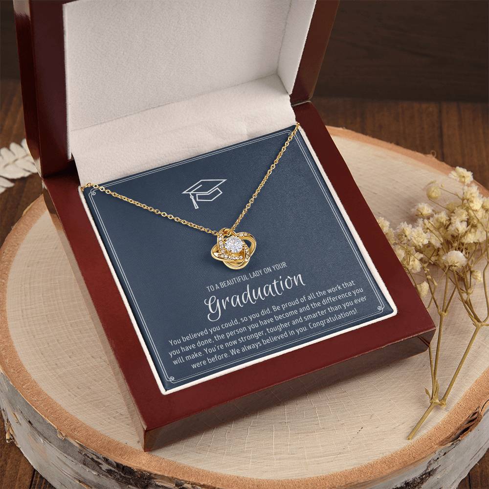 Graduation Gift For Granddaughter Graduation Gift For Goddaughter Graduation Gift For Niece Graduation Gift For Daughter Jewelry Love Knot Necklace